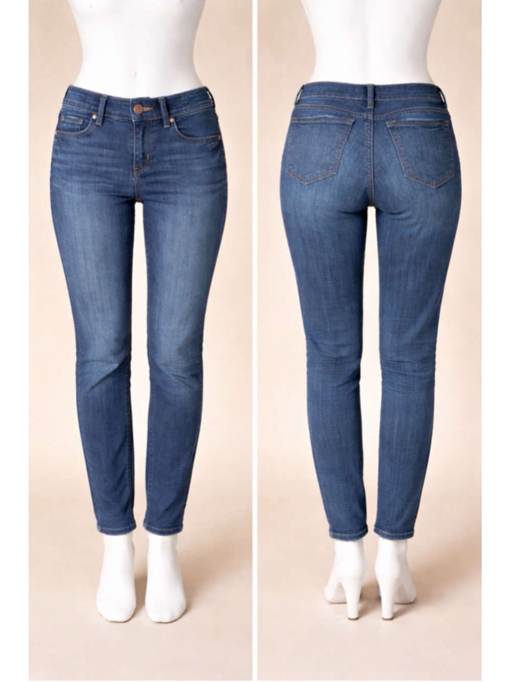 Ann Taylor LOFT P 24/00 Skinny Crop Jeans Medium Wash